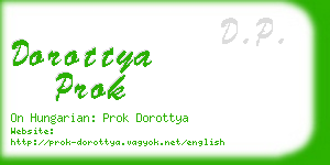 dorottya prok business card